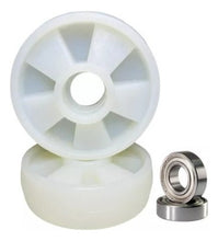Carregar imagem no visualizador da galeria, 2 Roda Direcional Nylon 180x50 Tm2500 Paletrans C/ Rolamento